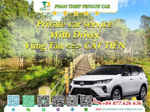 Private Car From Vung Tau <=> Cat Tien (private car with driver)